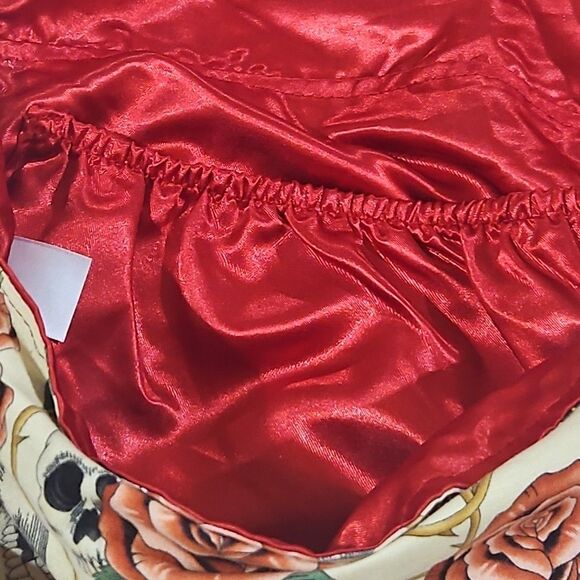 Hemet Fiesta De San Marcos Day Of The Dead Messenger Bag Shoulder Cotton RareEUC - Picture 5 of 9